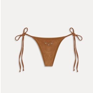 Frankie’s Bikinis x BELLA HADID Mackenzie Suede String Bikini Bottom